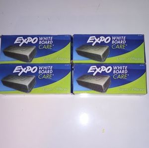 EXPO White Board Care Dry Erase Eraser 81505 Lot of 4